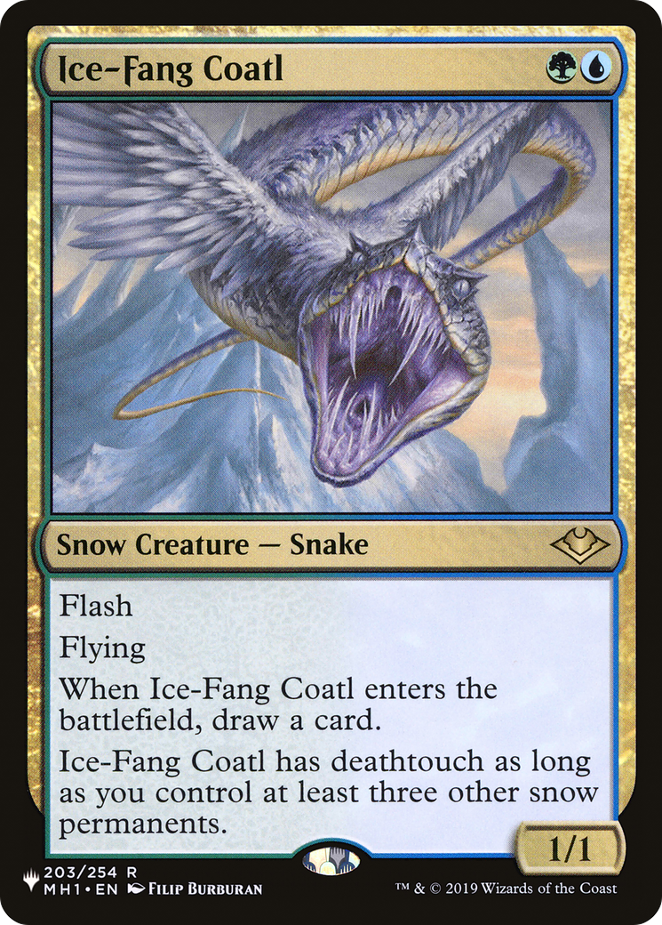 Ice-Fang Coatl (PLIST-334) - The List - Premium MTG Single from Wizards of the Coast - Just $1.08! Shop now at Game Crave Tournament Store