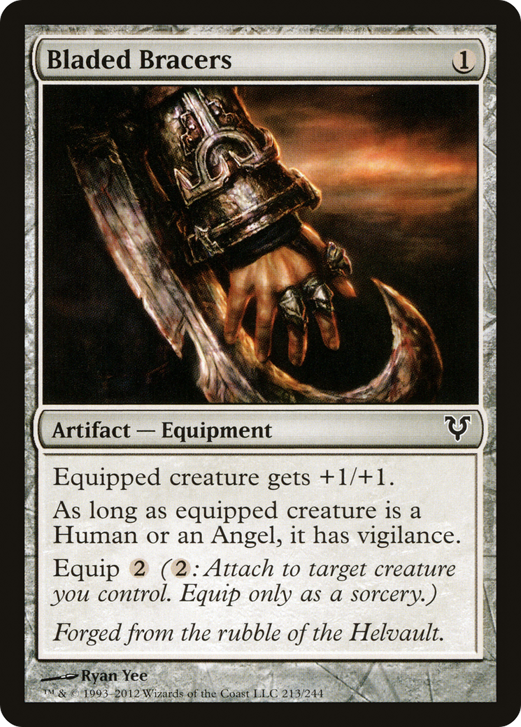 Bladed Bracers (AVR-213) - Avacyn Restored - Premium MTG Single from Wizards of the Coast - Just $0.25! Shop now at Game Crave Tournament Store