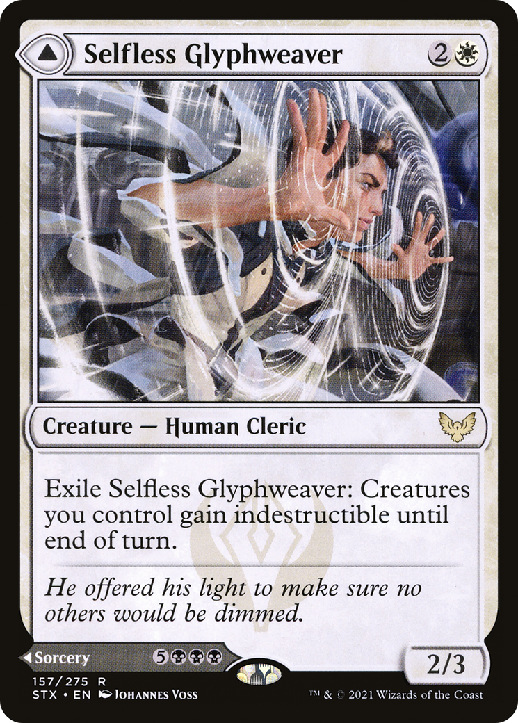 Selfless Glyphweaver // Deadly Vanity (STX-157) - Strixhaven: School of Mages - Premium MTG Single from Wizards of the Coast - Just $0.08! Shop now at Game Crave Tournament Store