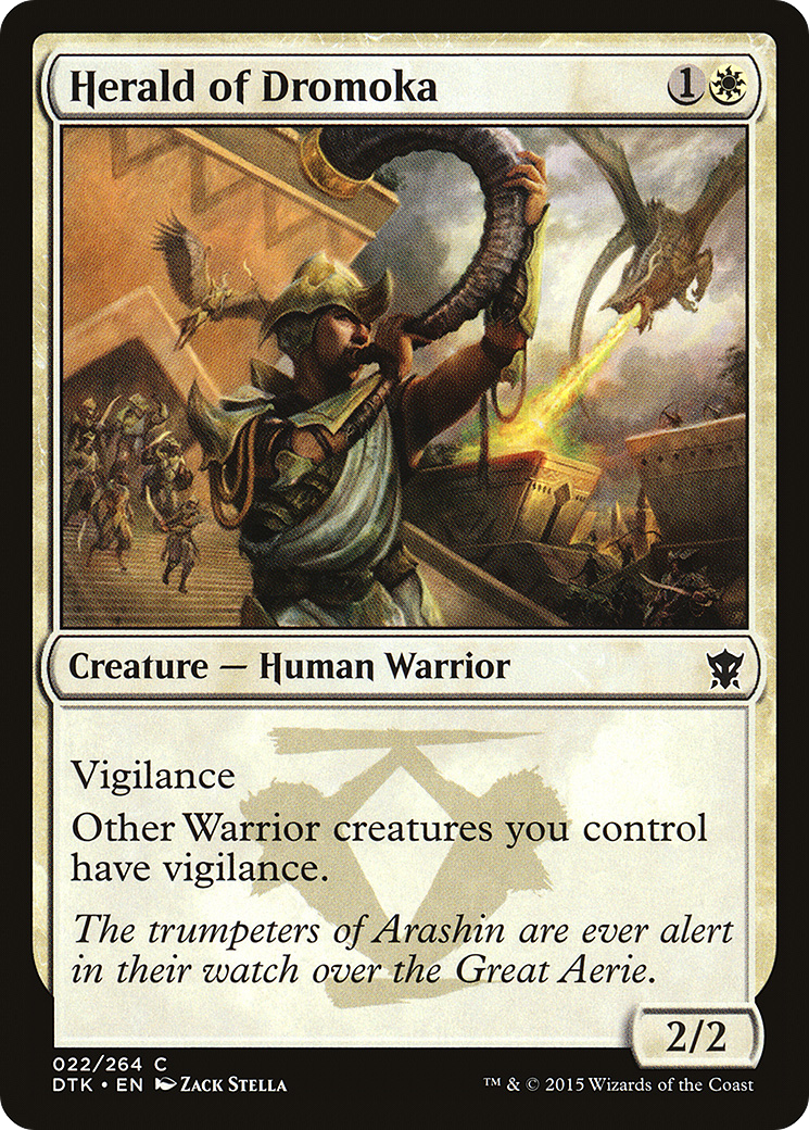 Herald of Dromoka (DTK-022) - Dragons of Tarkir Foil - Premium MTG Single from Wizards of the Coast - Just $0.24! Shop now at Game Crave Tournament Store