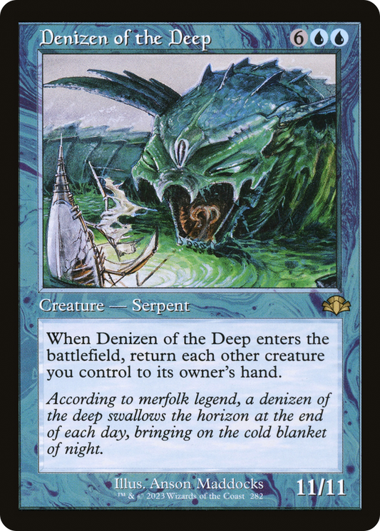 Denizen of the Deep (DMR-282) - Dominaria Remastered Foil - Premium MTG Single from Wizards of the Coast - Just $0.08! Shop now at Game Crave Tournament Store