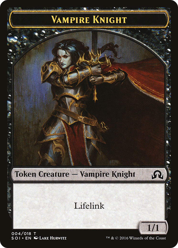 Vampire Knight (TSOI-004) - Shadows over Innistrad Tokens - Premium MTG Single from Wizards of the Coast - Just $0.12! Shop now at Game Crave Tournament Store