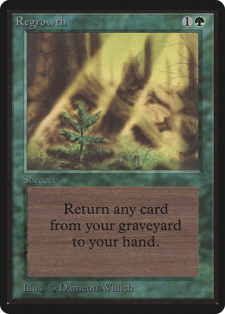 Regrowth (LEB-215) - Limited Edition Beta - Premium MTG Single from Wizards of the Coast - Just $120! Shop now at Game Crave Tournament Store