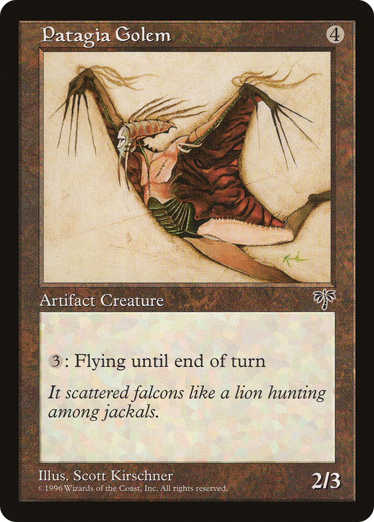 Patagia Golem (MIR-313) - Mirage - Premium MTG Single from Wizards of the Coast - Just $0.08! Shop now at Game Crave Tournament Store