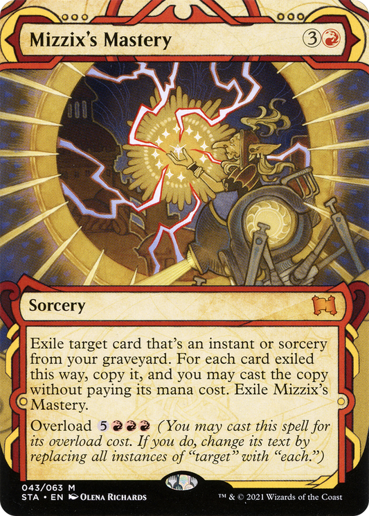 Mizzix's Mastery (STA-043) - Strixhaven Mystical Archive: (Showcase) (Borderless) Etched Foil - Premium MTG Single from Wizards of the Coast - Just $1.43! Shop now at Game Crave Tournament Store