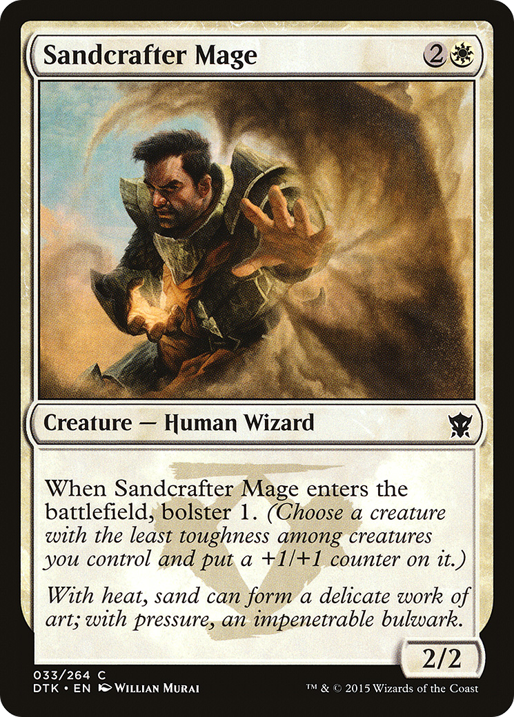 Sandcrafter Mage (DTK-033) - Dragons of Tarkir Foil - Premium MTG Single from Wizards of the Coast - Just $0.25! Shop now at Game Crave Tournament Store