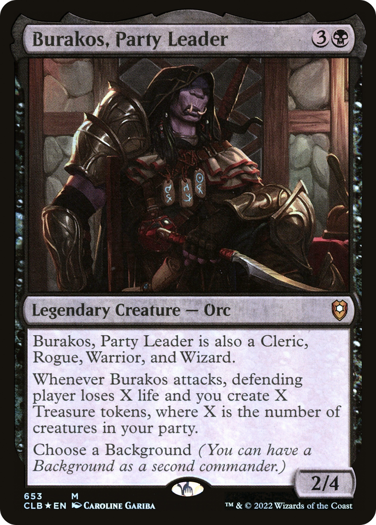 Burakos, Party Leader (CLB-653) - Commander Legends: Battle for Baldur's Gate Foil - Premium MTG Single from Wizards of the Coast - Just $0.11! Shop now at Game Crave Tournament Store