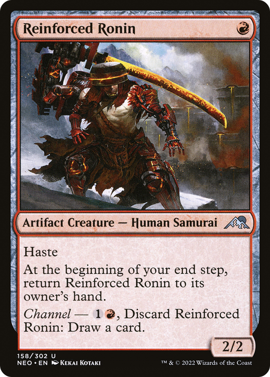 Reinforced Ronin (NEO-158) - Kamigawa: Neon Dynasty - Premium MTG Single from Wizards of the Coast - Just $0.08! Shop now at Game Crave Tournament Store