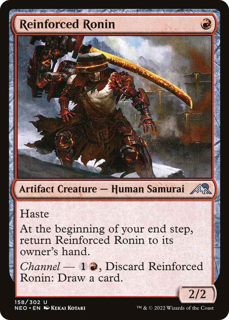 Reinforced Ronin (NEO-158) - Kamigawa: Neon Dynasty Foil - Premium MTG Single from Wizards of the Coast - Just $0.08! Shop now at Game Crave Tournament Store