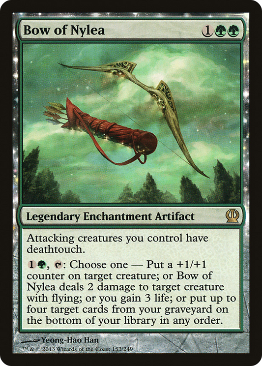 Bow of Nylea (THS-153) - Theros: (nyxtouched) - Premium MTG Single from Wizards of the Coast - Just $0.83! Shop now at Game Crave Tournament Store