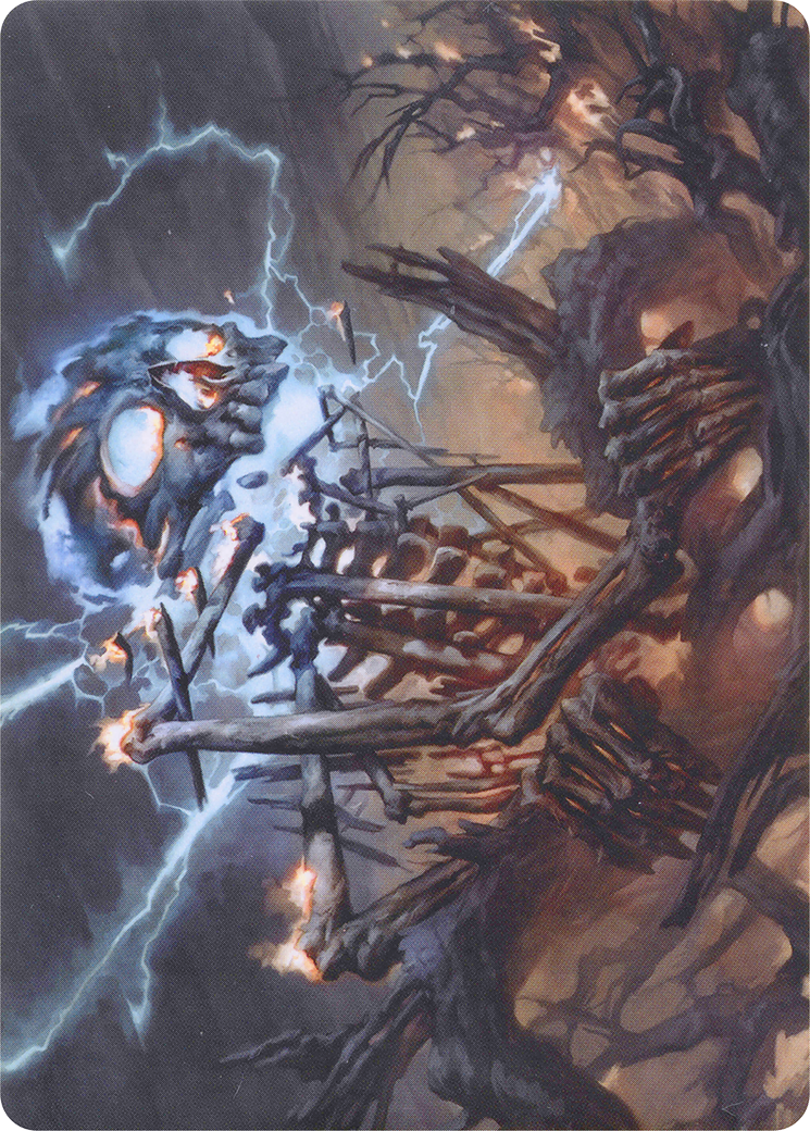 Lightning Skelemental // Lightning Skelemental (AMH1-041) - Modern Horizons Art Series (Borderless) - Premium MTG Single from Wizards of the Coast - Just $0! Shop now at Game Crave Tournament Store