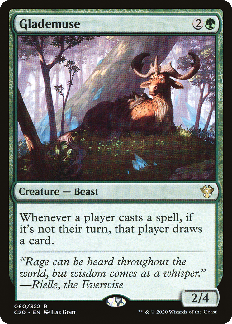 Glademuse (C20-060) - Commander 2020 - Premium MTG Single from Wizards of the Coast - Just $0.08! Shop now at Game Crave Tournament Store
