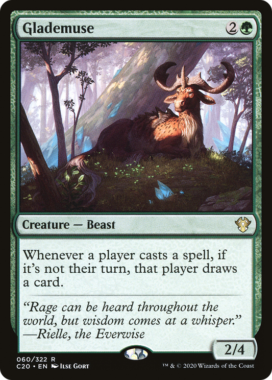 Glademuse (C20-060) - Commander 2020 - Premium MTG Single from Wizards of the Coast - Just $0.08! Shop now at Game Crave Tournament Store