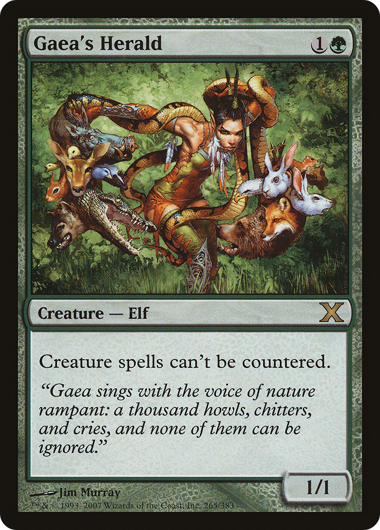 Gaea's Herald (10E-265) - Tenth Edition - Premium MTG Single from Wizards of the Coast - Just $0.57! Shop now at Game Crave Tournament Store