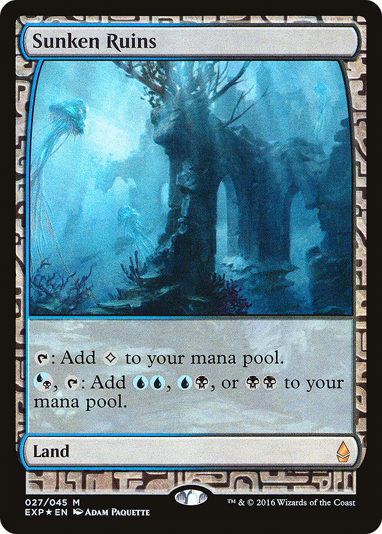 Sunken Ruins (EXP-027) - Zendikar Expeditions Foil - Premium MTG Single from Wizards of the Coast - Just $16.21! Shop now at Game Crave Tournament Store