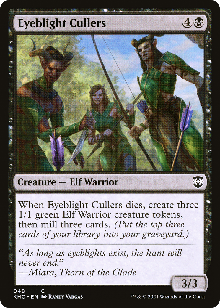 Eyeblight Cullers (KHC-048) - Kaldheim Commander - Premium MTG Single from Wizards of the Coast - Just $0.08! Shop now at Game Crave Tournament Store