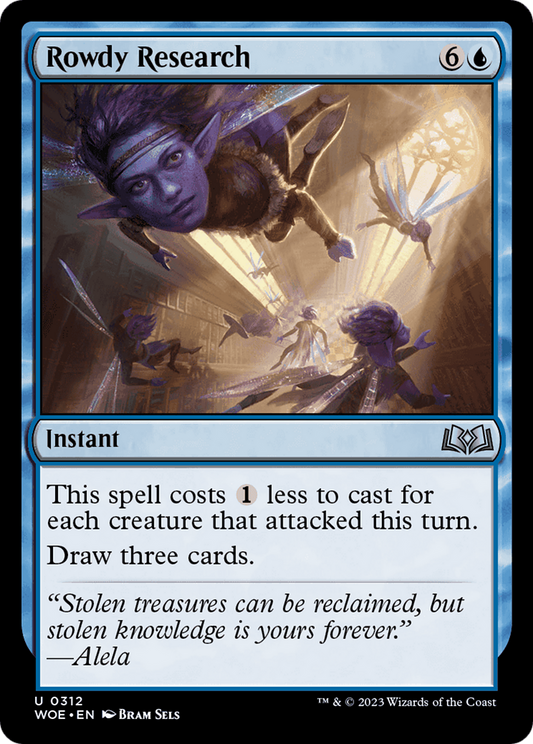 Rowdy Research (WOE-312) - Wilds of Eldraine - Premium MTG Single from Wizards of the Coast - Just $0.08! Shop now at Game Crave Tournament Store