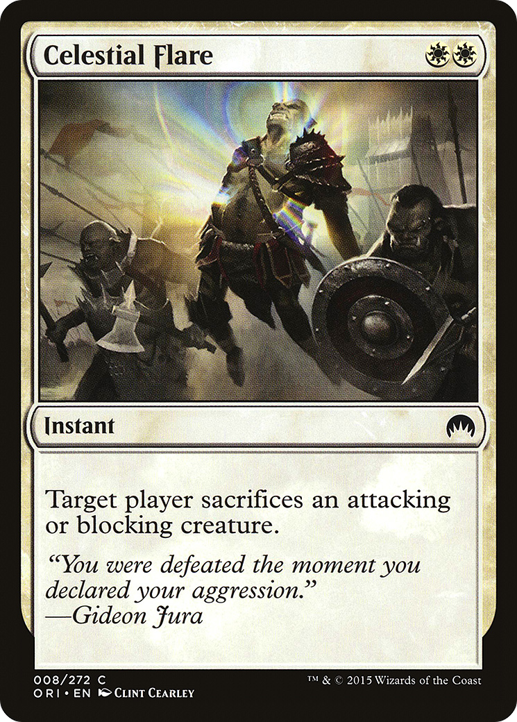 Celestial Flare (ORI-008) - Magic Origins Foil - Premium MTG Single from Wizards of the Coast - Just $0.10! Shop now at Game Crave Tournament Store