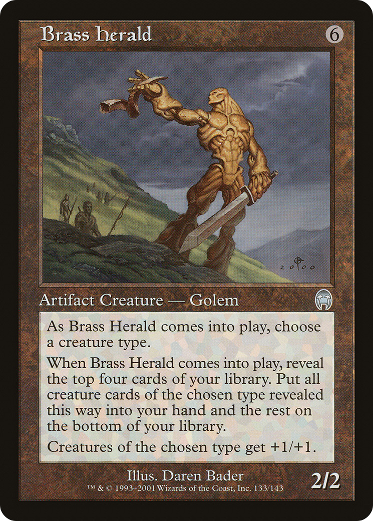 Brass Herald (APC-133) - Apocalypse - Premium MTG Single from Wizards of the Coast - Just $0.08! Shop now at Game Crave Tournament Store