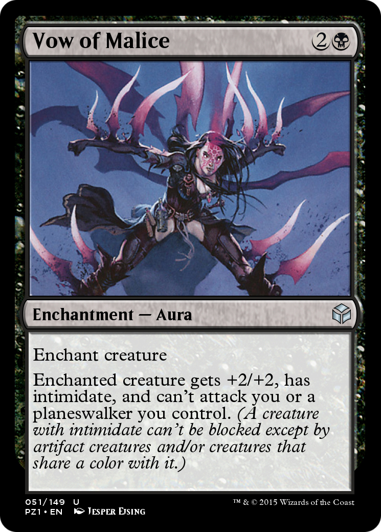 Vow of Malice (PZ1-051) - Legendary Cube Prize Pack Foil - Premium MTG Single from Wizards of the Coast - Just $0! Shop now at Game Crave Tournament Store
