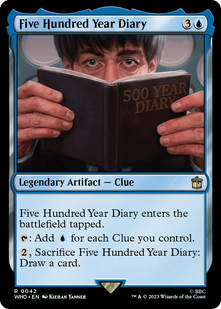 Five Hundred Year Diary (WHO-042) - Doctor Who - Premium MTG Single from Wizards of the Coast - Just $0.08! Shop now at Game Crave Tournament Store