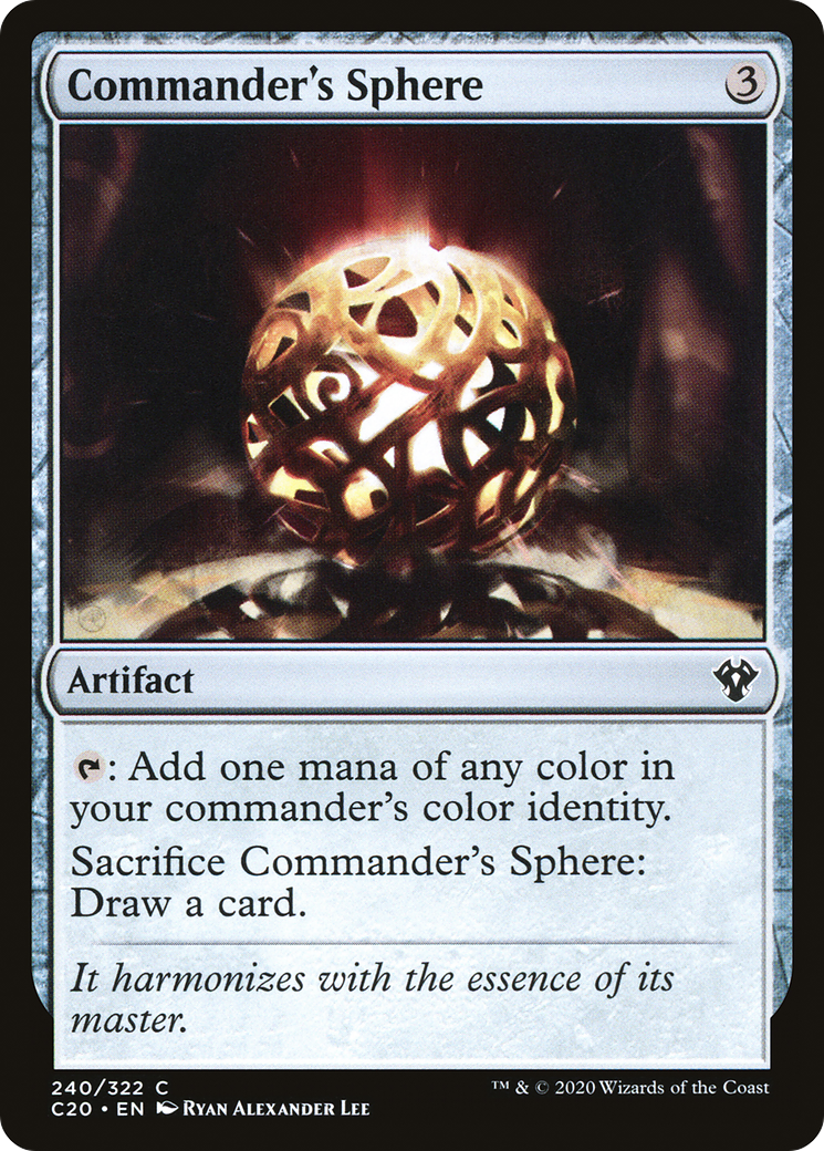 Commander's Sphere (C20-240) - Commander 2020 - Premium MTG Single from Wizards of the Coast - Just $0.08! Shop now at Game Crave Tournament Store
