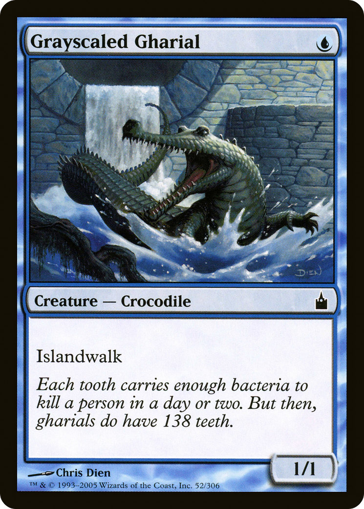Grayscaled Gharial (RAV-052) - Ravnica: City of Guilds Foil - Premium MTG Single from Wizards of the Coast - Just $0.21! Shop now at Game Crave Tournament Store