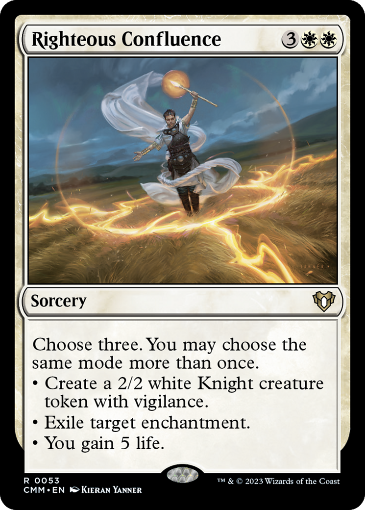 Righteous Confluence (CMM-053) - Commander Masters - Premium MTG Single from Wizards of the Coast - Just $0.08! Shop now at Game Crave Tournament Store