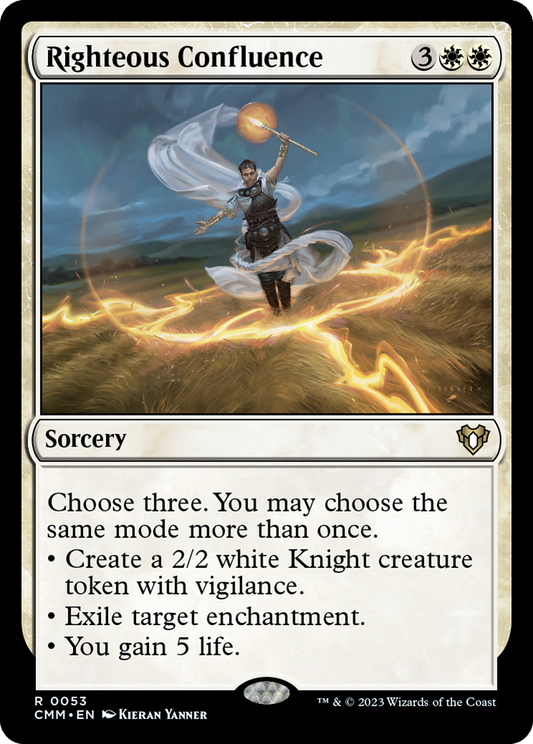 Righteous Confluence (CMM-053) - Commander Masters - Premium MTG Single from Wizards of the Coast - Just $0.08! Shop now at Game Crave Tournament Store