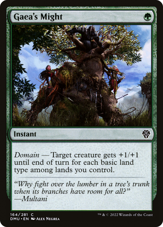 Gaea's Might (DMU-164) - Dominaria United - Premium MTG Single from Wizards of the Coast - Just $0.08! Shop now at Game Crave Tournament Store