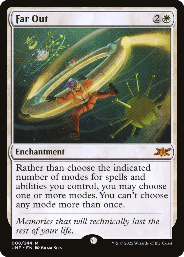 Far Out (UNF-008) - Unfinity - Premium MTG Single from Wizards of the Coast - Just $0.25! Shop now at Game Crave Tournament Store