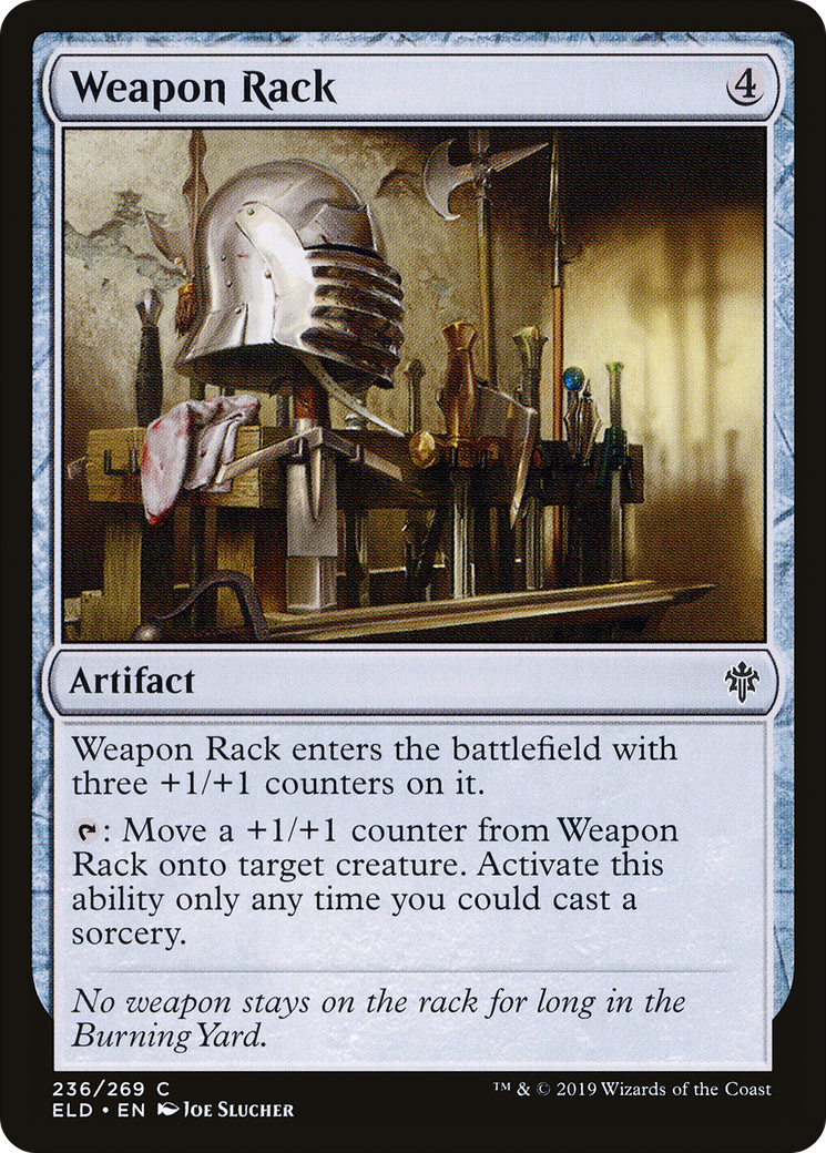 Weapon Rack (ELD-236) - Throne of Eldraine - Premium MTG Single from Wizards of the Coast - Just $0.08! Shop now at Game Crave Tournament Store
