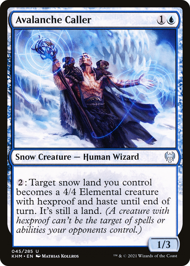 Avalanche Caller (KHM-045) - Kaldheim: (snow) - Premium MTG Single from Wizards of the Coast - Just $0.08! Shop now at Game Crave Tournament Store