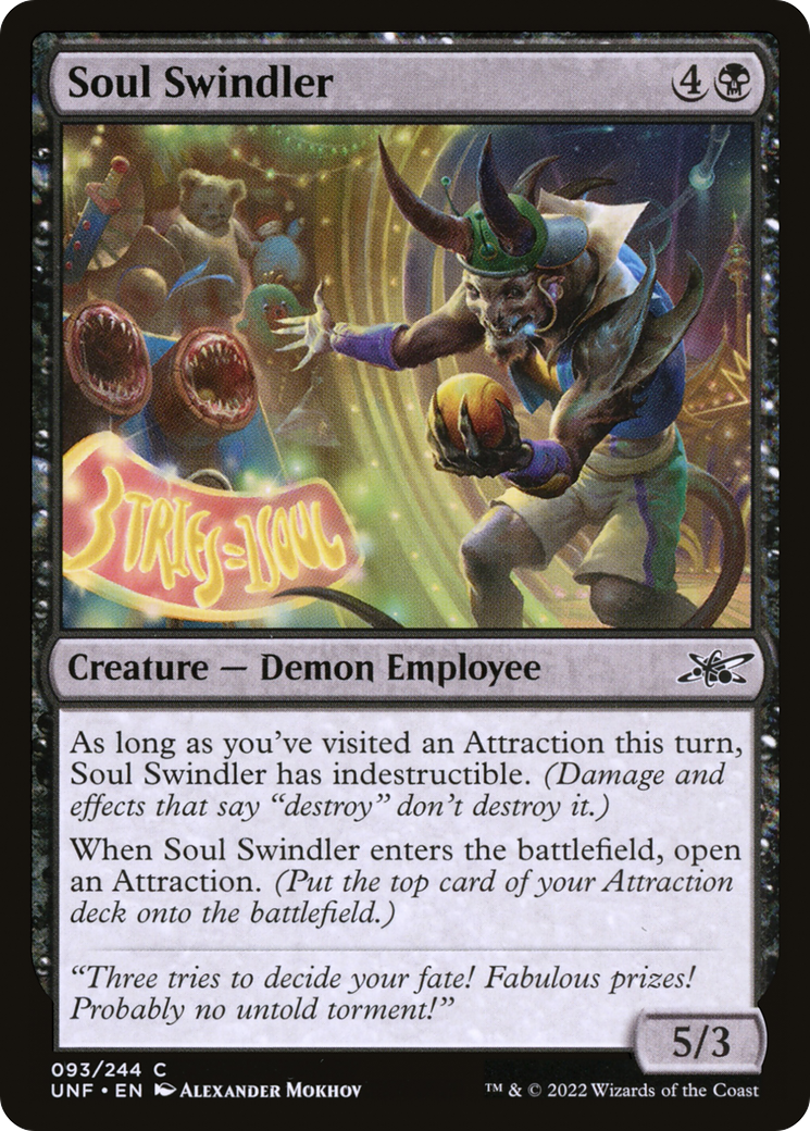 Soul Swindler (UNF-093) - Unfinity Foil - Premium MTG Single from Wizards of the Coast - Just $0.25! Shop now at Game Crave Tournament Store
