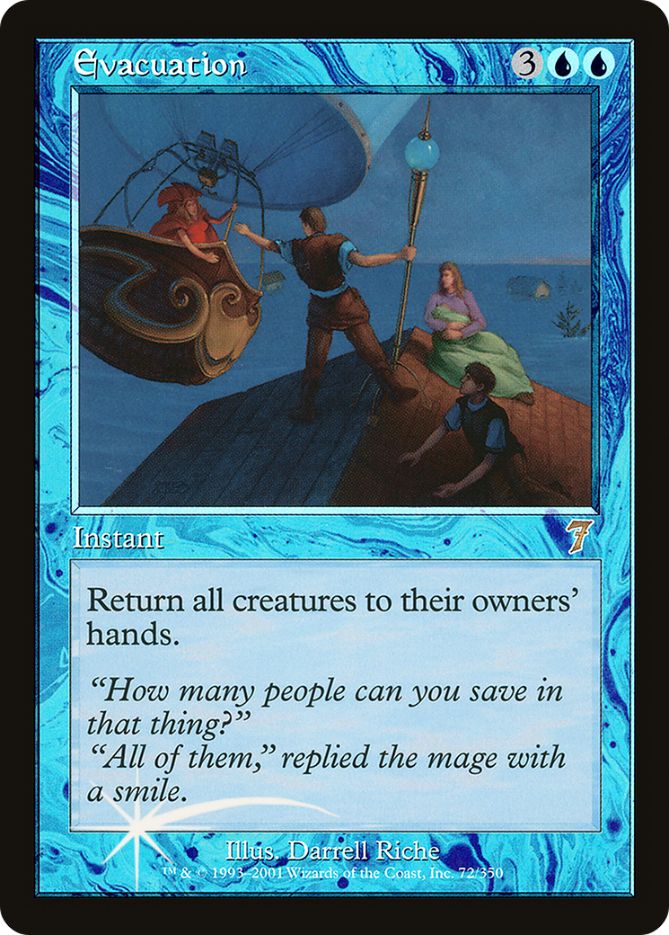 Evacuation (7ED-72★) - Seventh Edition Foil - Premium MTG Single from Wizards of the Coast - Just $18.72! Shop now at Game Crave Tournament Store
