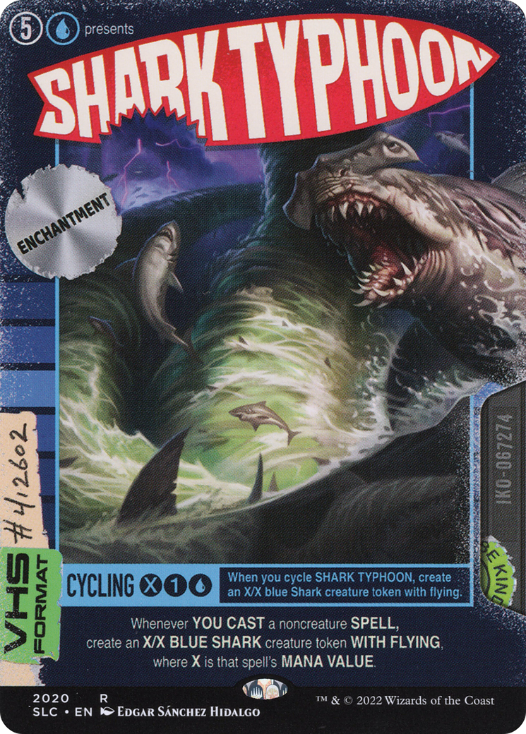 Shark Typhoon (SLC-2020) - Secret Lair 30th Anniversary Countdown Kit (Borderless) - Premium MTG Single from Wizards of the Coast - Just $4.58! Shop now at Game Crave Tournament Store
