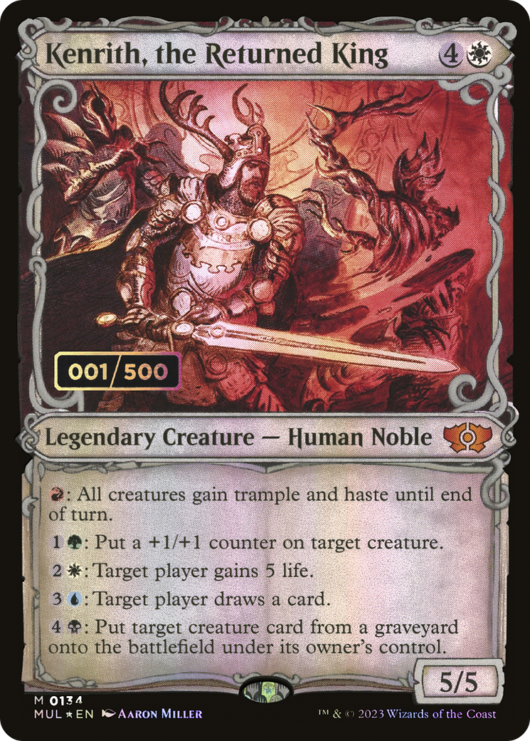 Kenrith, the Returned King (MUL-134Z) - Multiverse Legends: (Showcase) Foil - Premium MTG Single from Wizards of the Coast - Just $336! Shop now at Game Crave Tournament Store