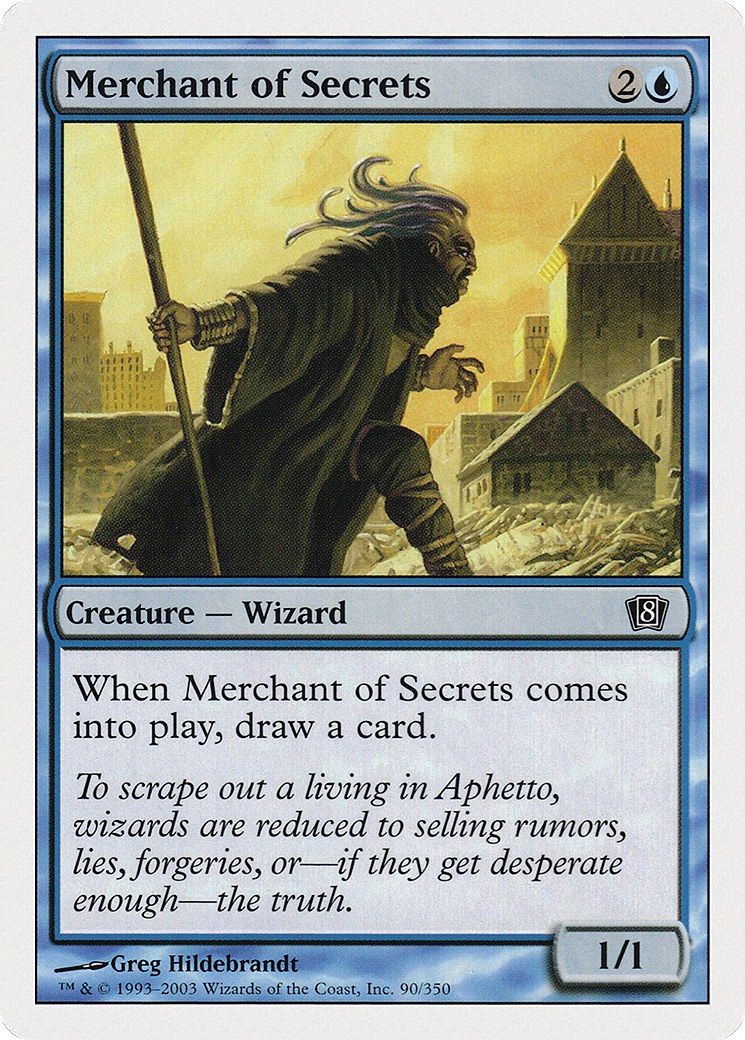 Merchant of Secrets (8ED-090) - Eighth Edition - Premium MTG Single from Wizards of the Coast - Just $0.08! Shop now at Game Crave Tournament Store