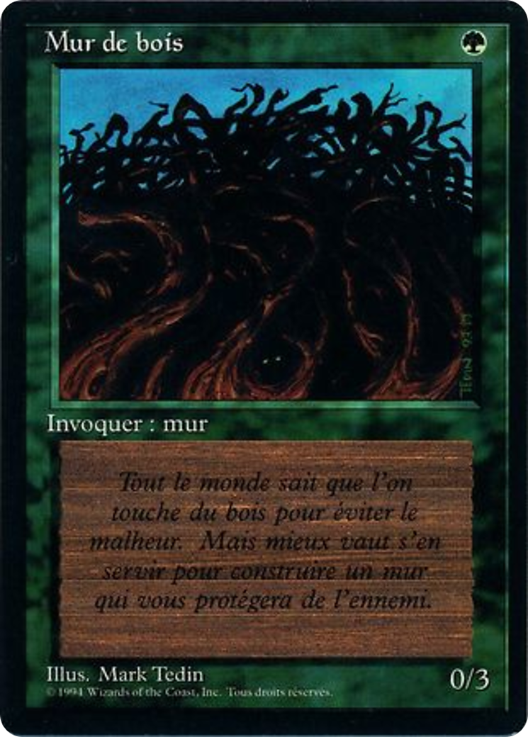 Wall of Wood (FBB-226) - Foreign Black Border - Premium MTG Single from Wizards of the Coast - Just $1.50! Shop now at Game Crave Tournament Store