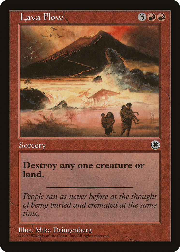 Lava Flow (POR-138) - Portal - Premium MTG Single from Wizards of the Coast - Just $0.08! Shop now at Game Crave Tournament Store