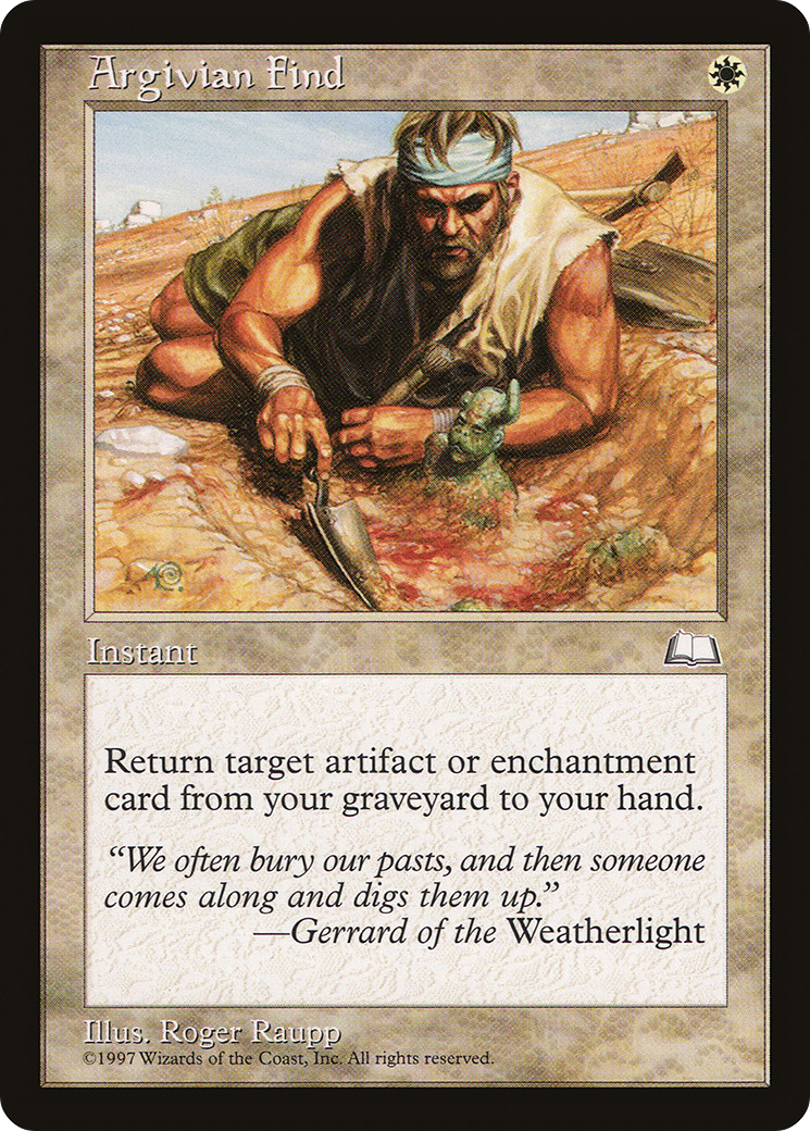 Argivian Find (WTH-006) - Weatherlight - Premium MTG Single from Wizards of the Coast - Just $0.16! Shop now at Game Crave Tournament Store