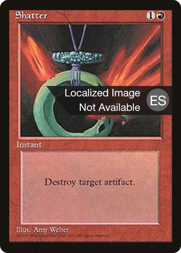 Shatter (4BB-219) - Fourth Edition Foreign Black Border - Premium MTG Single from Wizards of the Coast - Just $0.48! Shop now at Game Crave Tournament Store