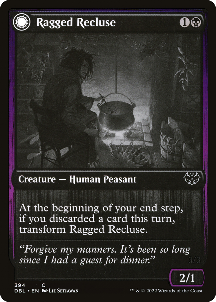 Ragged Recluse // Odious Witch (DBL-394) - Innistrad: Double Feature: (Double Faced Transform) Foil - Premium MTG Single from Wizards of the Coast - Just $0.08! Shop now at Game Crave Tournament Store