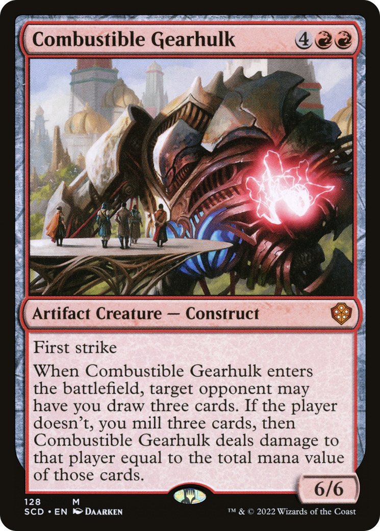 Combustible Gearhulk (SCD-128) - Starter Commander Decks - Premium MTG Single from Wizards of the Coast - Just $0.09! Shop now at Game Crave Tournament Store