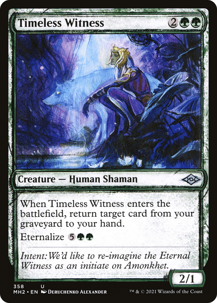 Timeless Witness (MH2-358) - Modern Horizons 2: (Showcase) Foil - Premium MTG Single from Wizards of the Coast - Just $0.42! Shop now at Game Crave Tournament Store