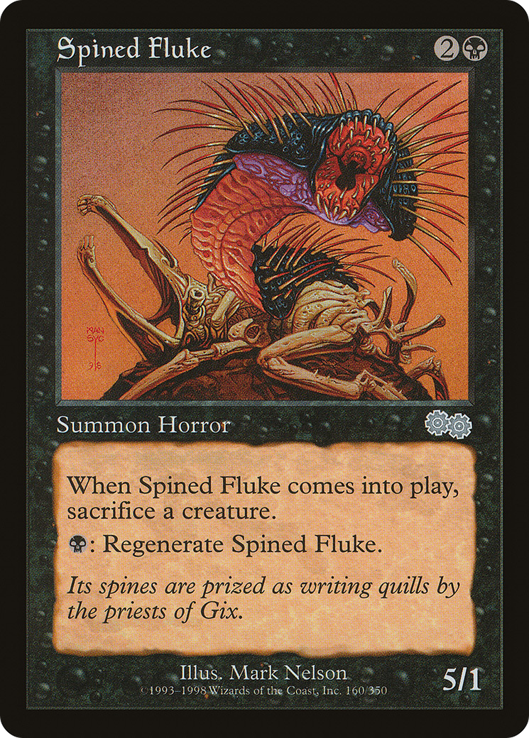 Spined Fluke (USG-160) - Urza's Saga - Premium MTG Single from Wizards of the Coast - Just $0.25! Shop now at Game Crave Tournament Store