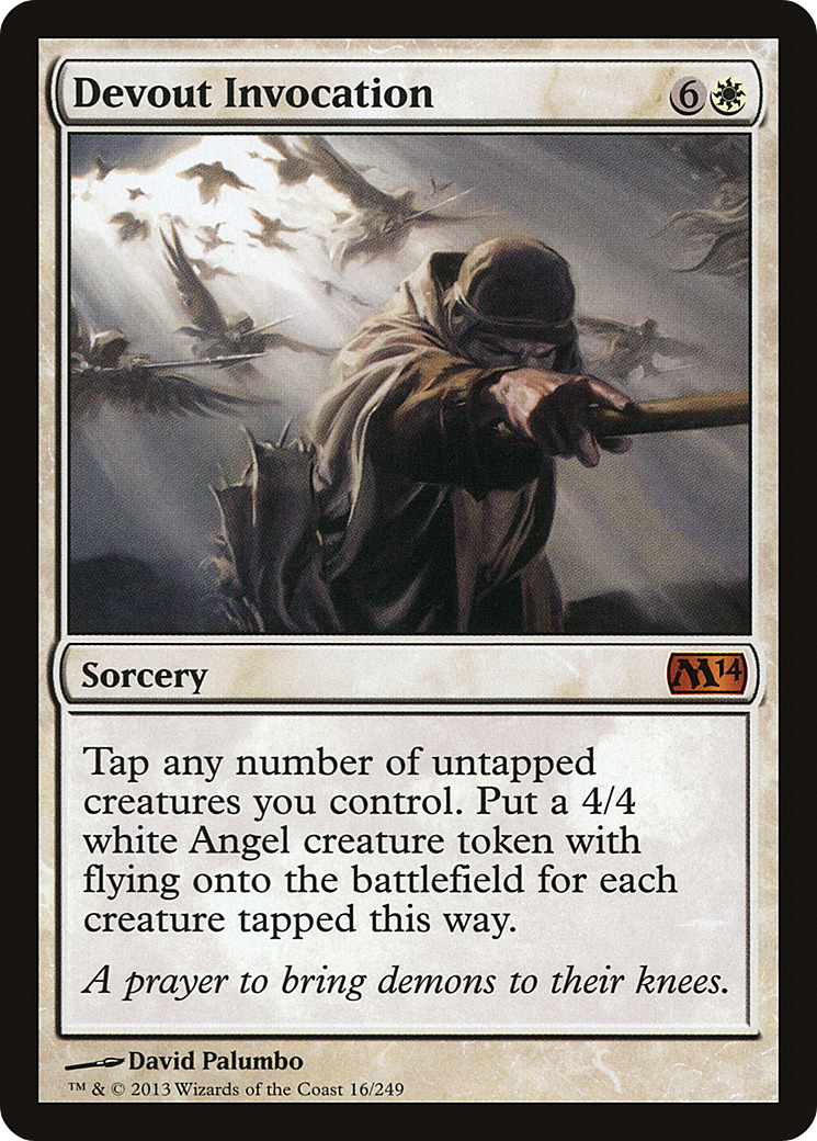 Devout Invocation (M14-016) - Magic 2014 Foil - Premium MTG Single from Wizards of the Coast - Just $1.98! Shop now at Game Crave Tournament Store