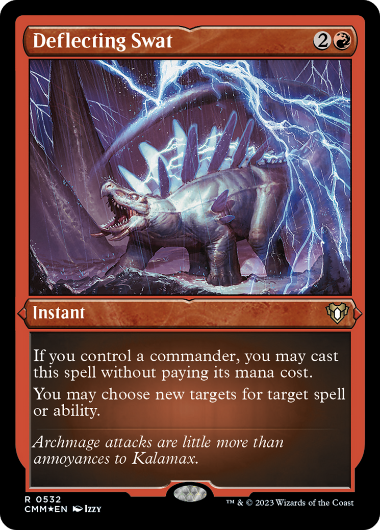 Deflecting Swat (CMM-532) - Commander Masters Etched Foil - Premium MTG Single from Wizards of the Coast - Just $15.56! Shop now at Game Crave Tournament Store