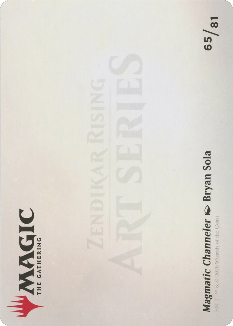 Magmatic Channeler // Magmatic Channeler (AZNR-065) - Zendikar Rising Art Series (Borderless) - Premium MTG Single from Wizards of the Coast - Just $0! Shop now at Game Crave Tournament Store