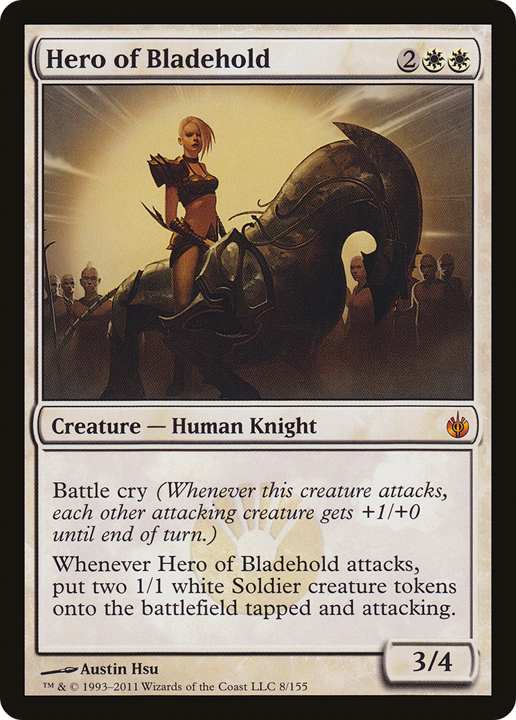 Hero of Bladehold (MBS-008) - Mirrodin Besieged - Premium MTG Single from Wizards of the Coast - Just $1.18! Shop now at Game Crave Tournament Store